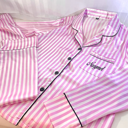 Pyjama long satiné VS