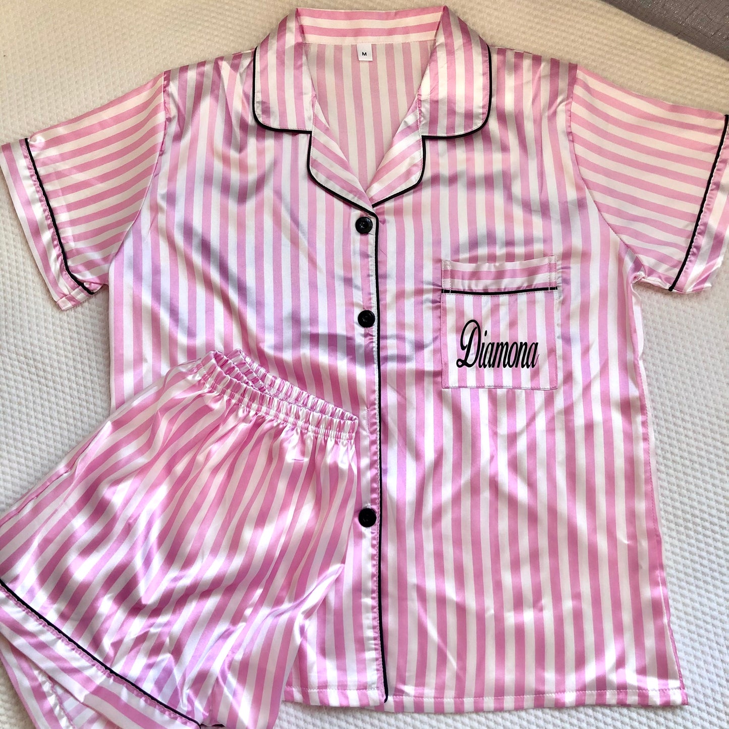Pyjama short satiné VS