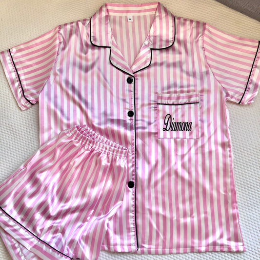 Pyjama short satiné VS